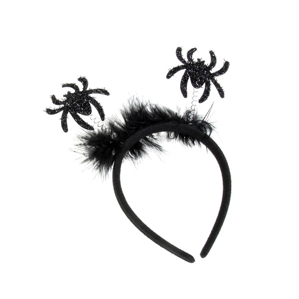 

nament Headb Plastic Halloween Party Supply Kids Accessories Festival Atmosphere Spider Design Hairb Cosplay