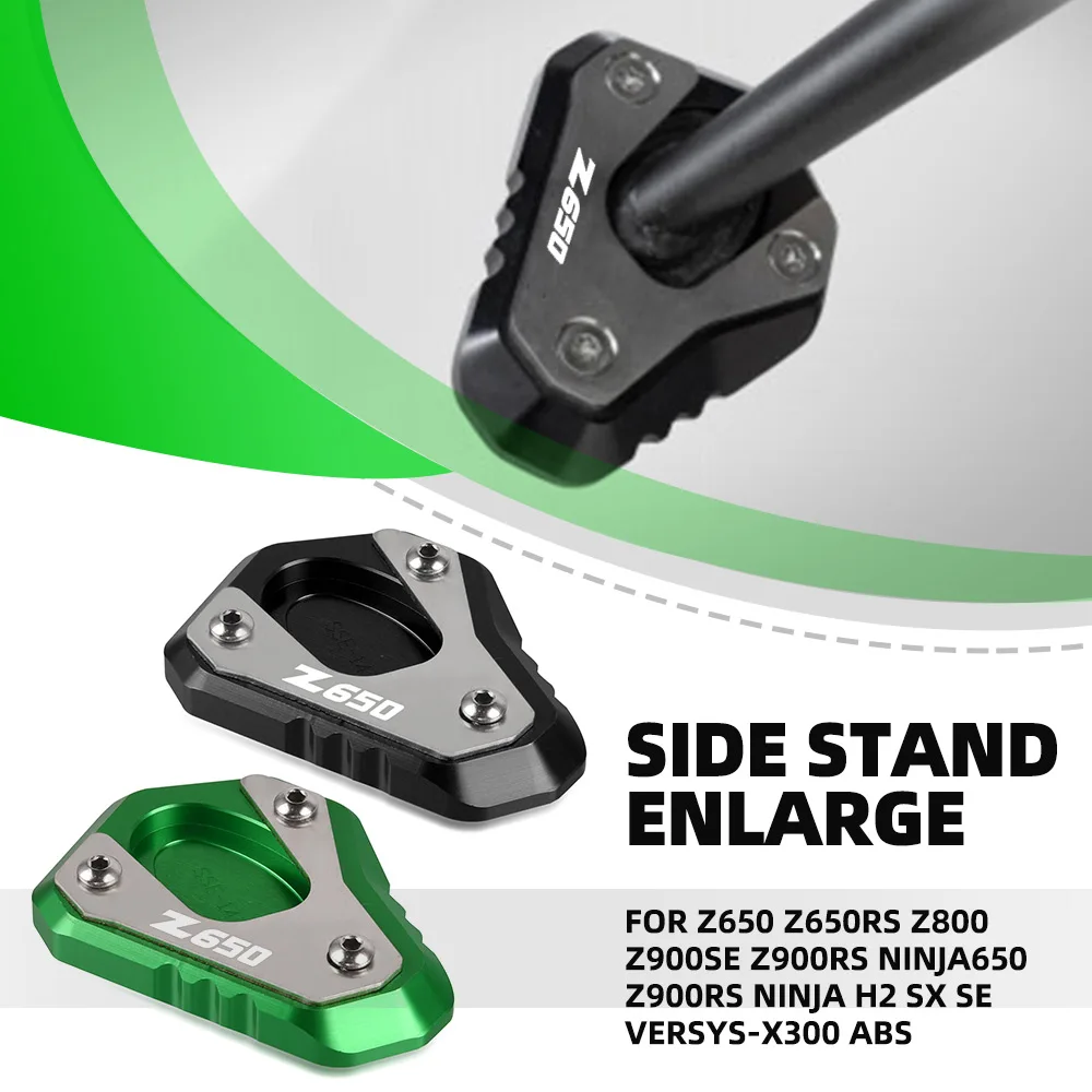 

Side Stand Extension Pad Bracket For Kawasaki Z650 Z650RS Z800 Z900SE Z900RS NINJA650 Z900RS Ninja H2 SX SE VERSYS-X300 ABS