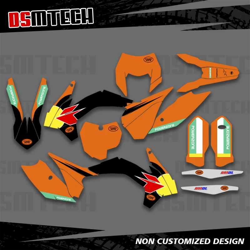 

DSMTECH For KTM 125 250 350 450 500 SX SXF XC XCF 2013 2014 2015 EXC EXCF XCW 2014 2015 2016 Graphics Decals Stickers 006