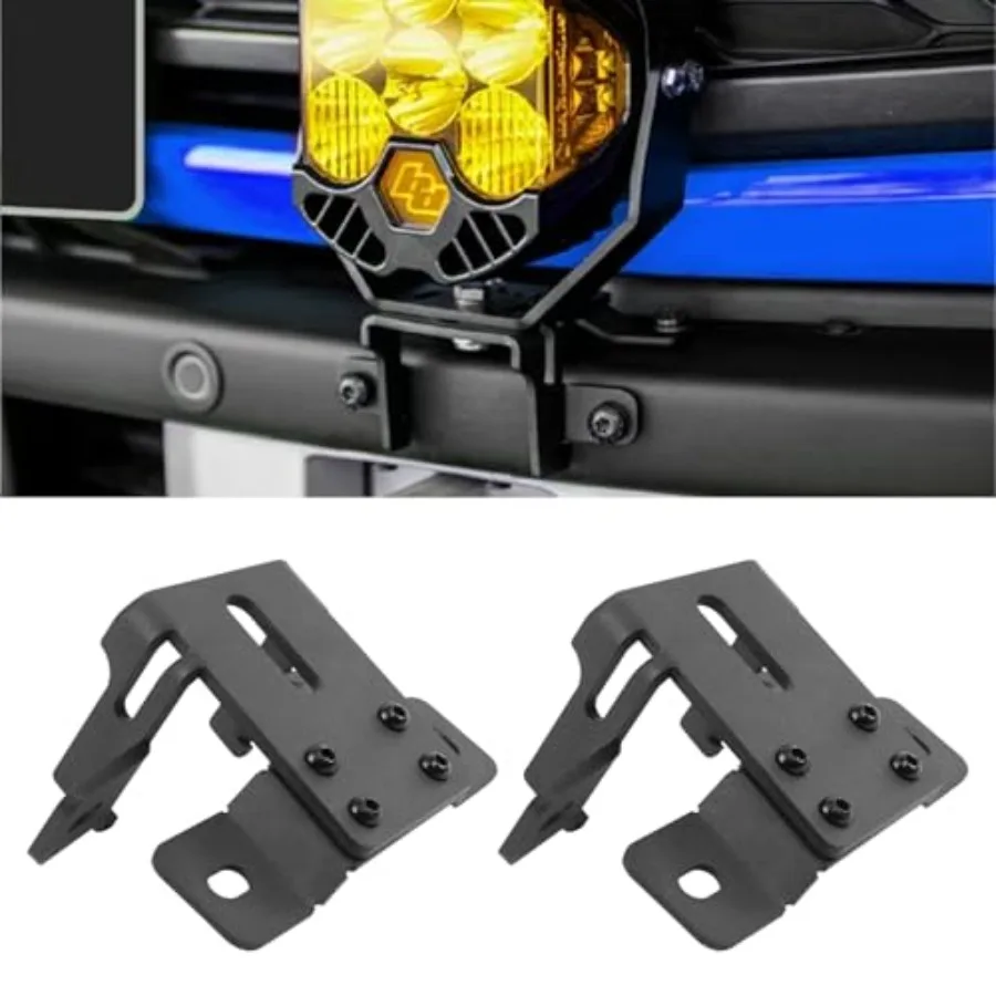 

Front Bumper Ditch Light Bracket Compatible with Ford Bronco 2021-2025 2/4 Door with Heavy Duty Modular Bumper Pod Light Work L