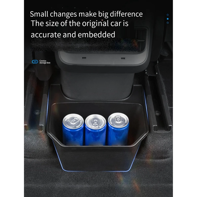 Rear Seat Storage Box Car Storage Box Car Trash Can For Tesla Model Y Car Storage Decoration Parts Accessories