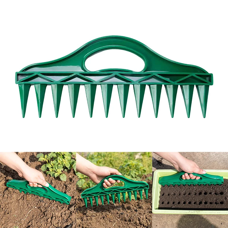 Z. Seeds Spreader Seed In Gardening Manual Soil Portable Seeds Spacer Soil Puncher For Planting Seeds Soil Loosening