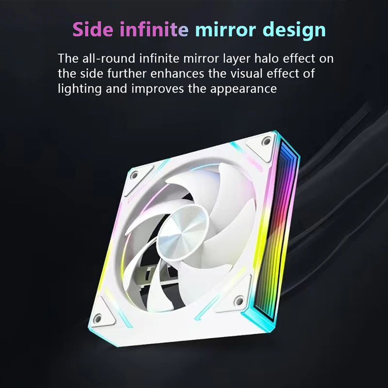 OEM PRISM 7 PRO ARGB Quiet Cooling Fan 4Pin PWM 65.5CFM/600-1800RPM Computer Chassis Fan