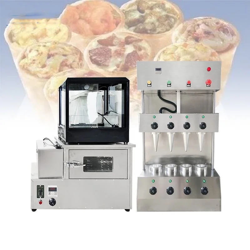 Automatic Handy Pizza Cone Machine Factory Price New Condition Spiral Shape Pizza Kono Forming Conch Maker