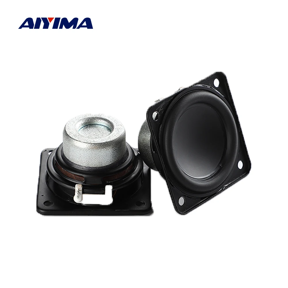 AIYIMA 2Pcs 2 Inch Full Range Audio Speaker Unit 52mm 4 Ohm 10W Hifi Stereo Loudspeaker DIY Bluetooth Home Amplifier Speakers