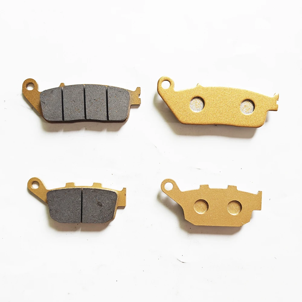 Front and Rear Brake Pads for Honda CBR250R CBR250RR MC51 CMX250 Rebel MC49 CB400F CBR400R CBR500R NTV600 NT650 NC700 NC750