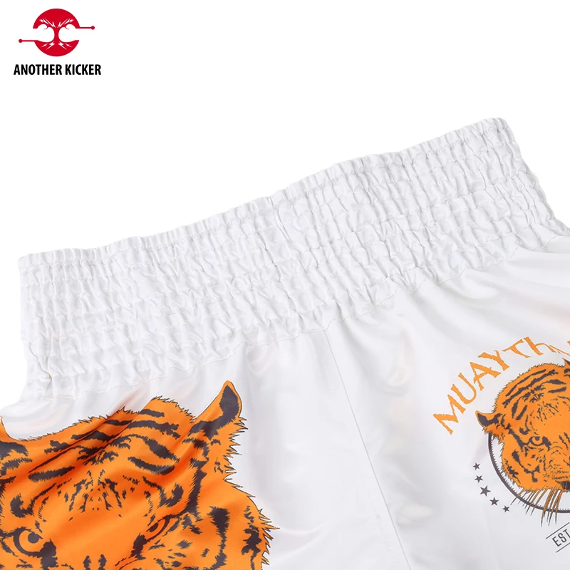 Tiger Muay Thai Shorts Kids Adults Cheap Boxing Shorts Womens Mens Satin Martial Arts MMA Clothing Grappling Kickboxing Pants