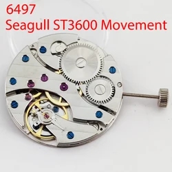 男性用Seagull-ST3600メカニカルムーブメントウォッチ、高精度、17ジュエリー、交換、eta 6497、腕時計