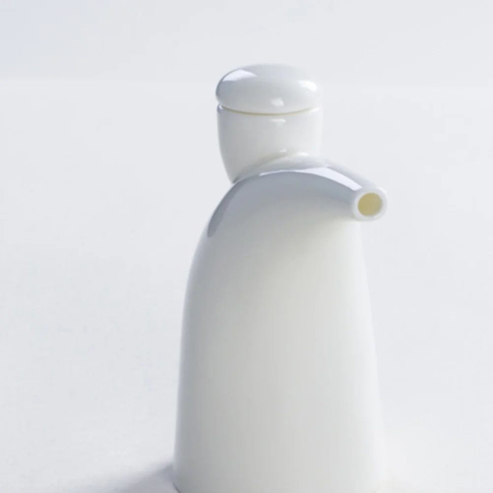 

Stylish Ceramic Seasoning Kettle White Long Time Use Keep Spices Fresh Kitchen Supplies Home Restaurant