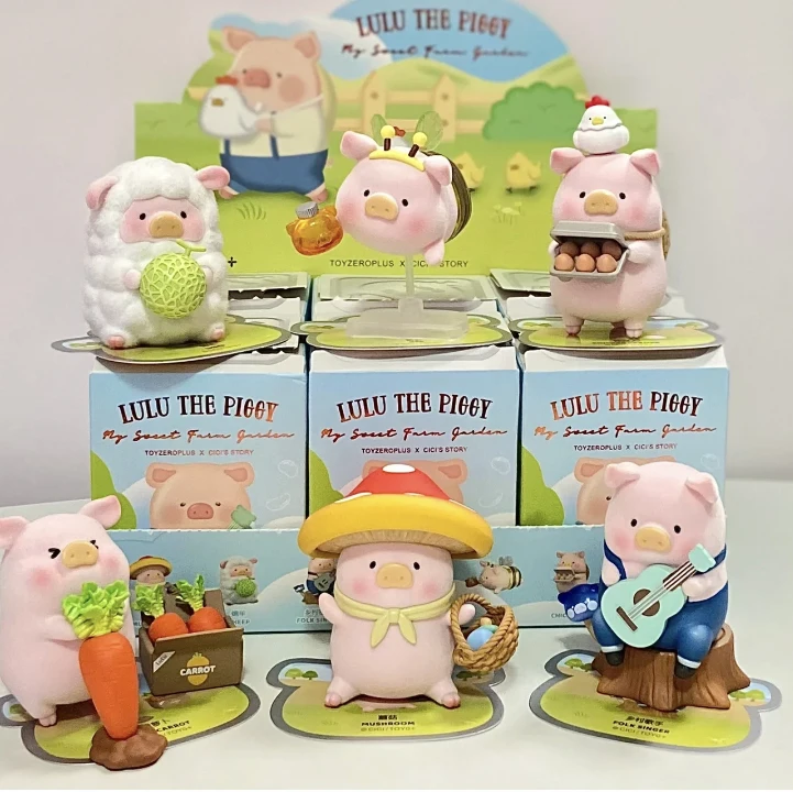 

Lulu The Piggy Farm Series слепая коробка игрушка Mystery Box милая кукла Lulu Pig фигурки-сюрприз сумка модель куклы игрушка детский подарок
