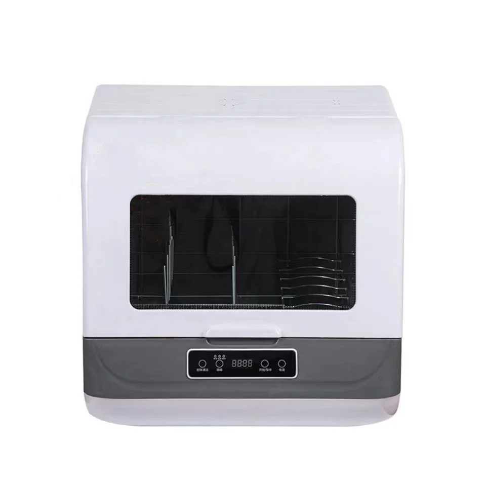 Fully automatic mini dishwasher high temperature drying sterilization countertop dishwasher