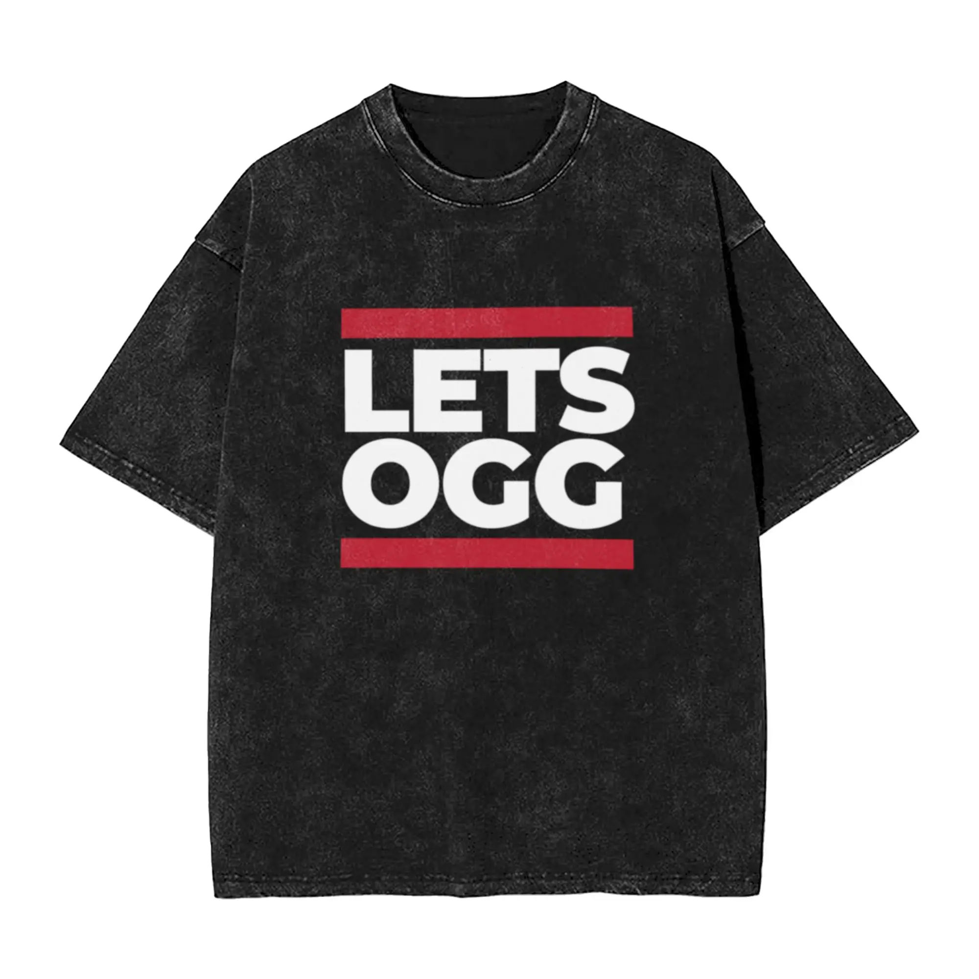 LETS OGG SPANIAN Unique Chic A T-Shirt Oversized Short Sleeve Men's Women's Cotton Tees Tops