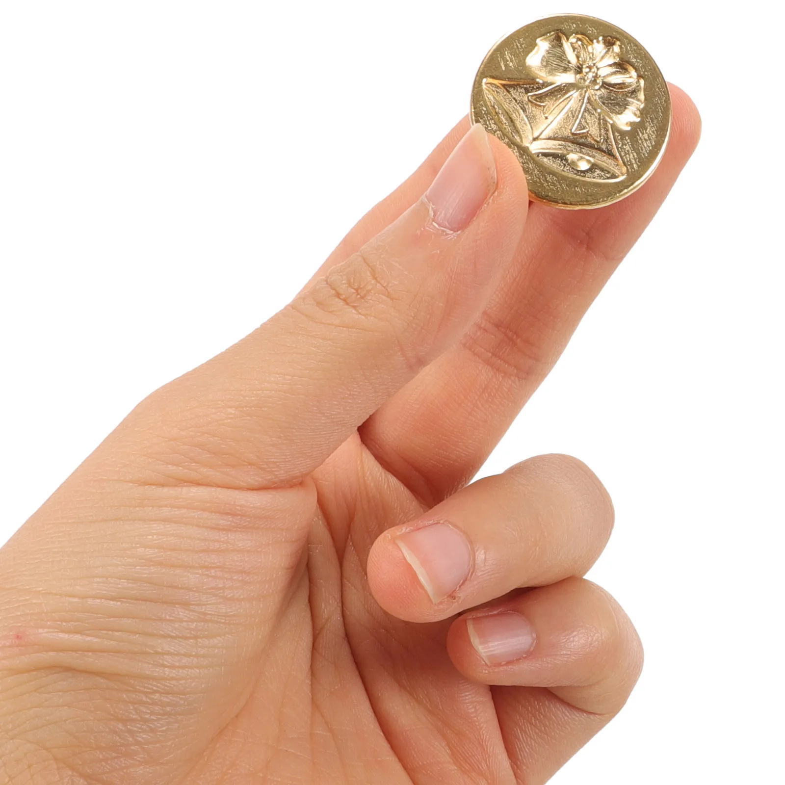 

Metal Christmas Bell Wax Seal Stamp Head for Scrapbook Wine Package Decoration Retro DIY Supply Envelope Wedding Invitation