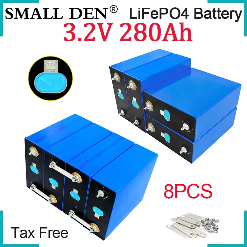 

8 шт., литий-железо-фосфатные элементы, 3,2 в, а/ч