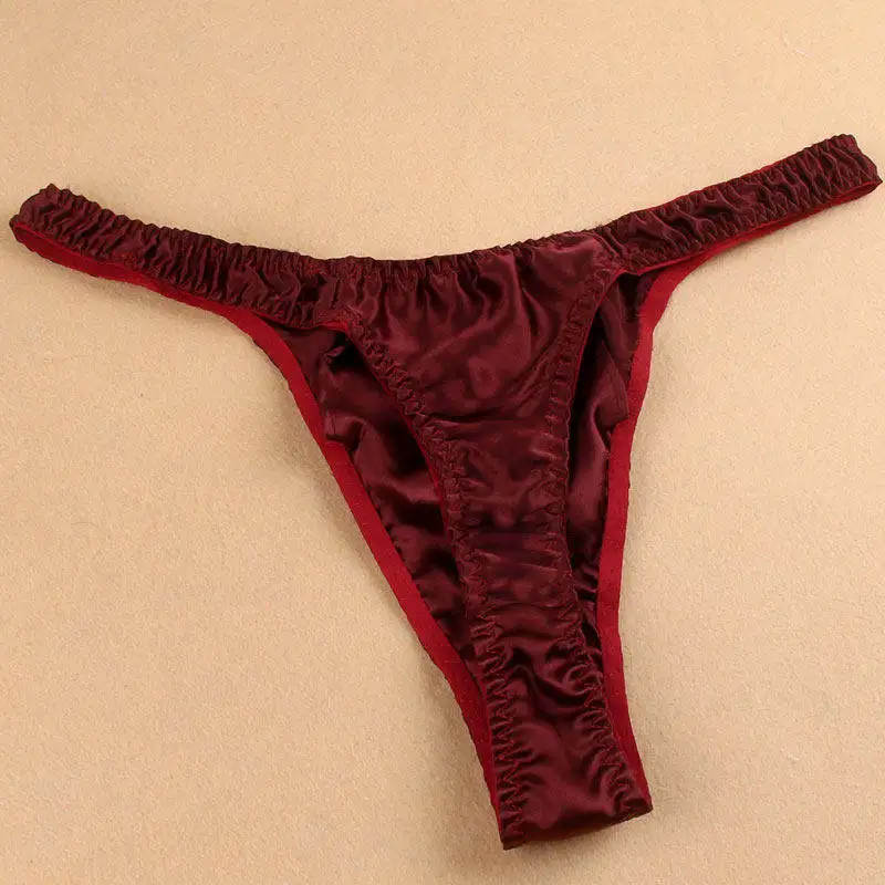 

3 шт./упаковка, мужские стринги из натурального шелка тутового шелкопряда