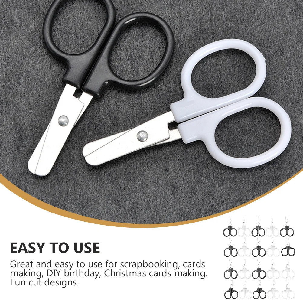 20Pcs Safety Scissors Ultra Fine Tip for Paper Crafting Embroidery DIY Scrapbooking Cards Making Multi-Function Handcraft