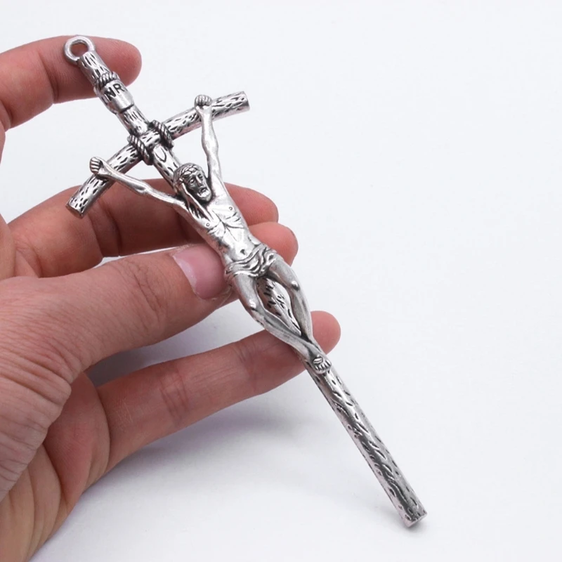 Crucifixion of Christian Jesus Pendant 2pcs Believer Little Baby Shower Present