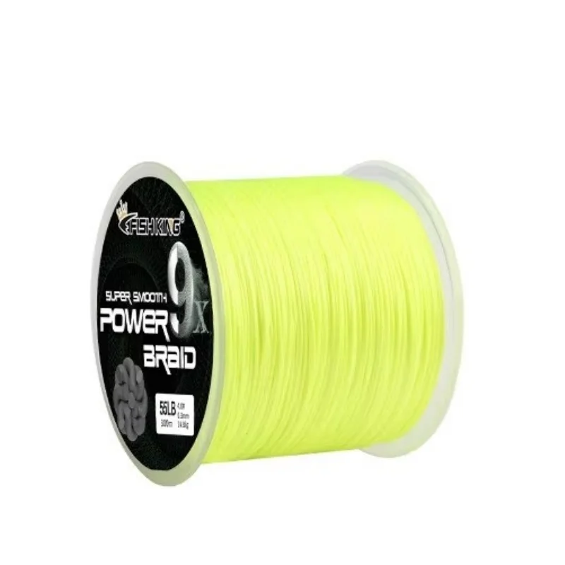 

FISH KING 100M 9 Strands Multifilament Braided Fishing Line 20-100LB Multicolor PE Line Fly Fishing Cord