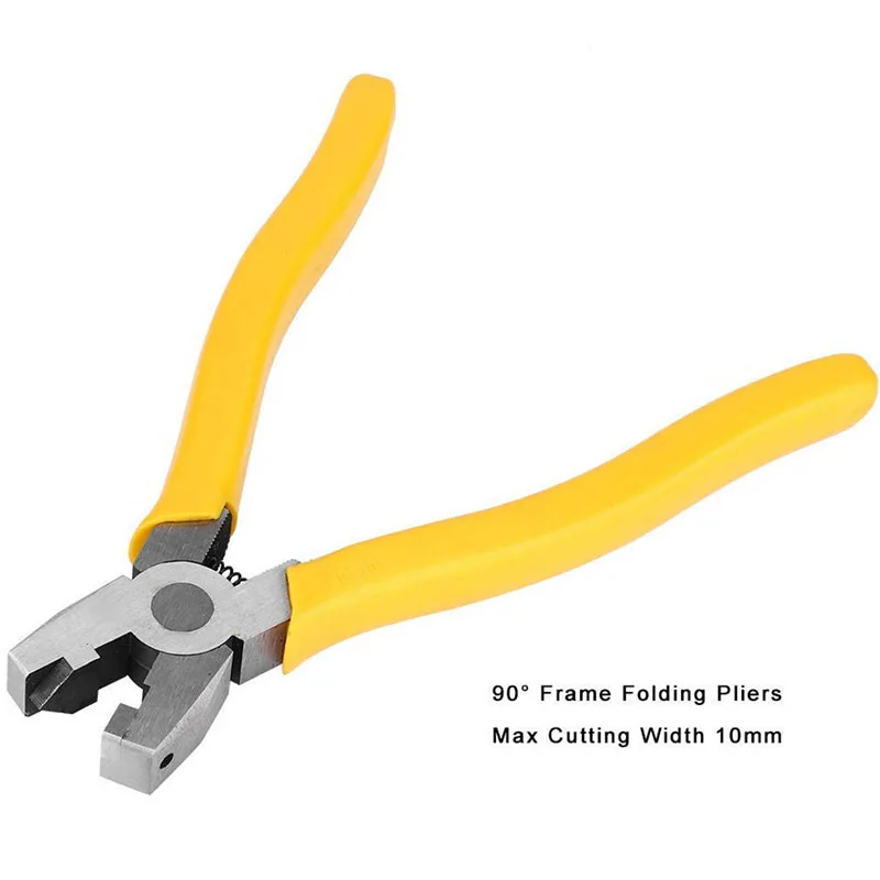 Aluminum Frame Folding pincers V-Groove Notch Folding scissors edge pliers 90 degrees V-shaped Plucking edge of woodworking Tool