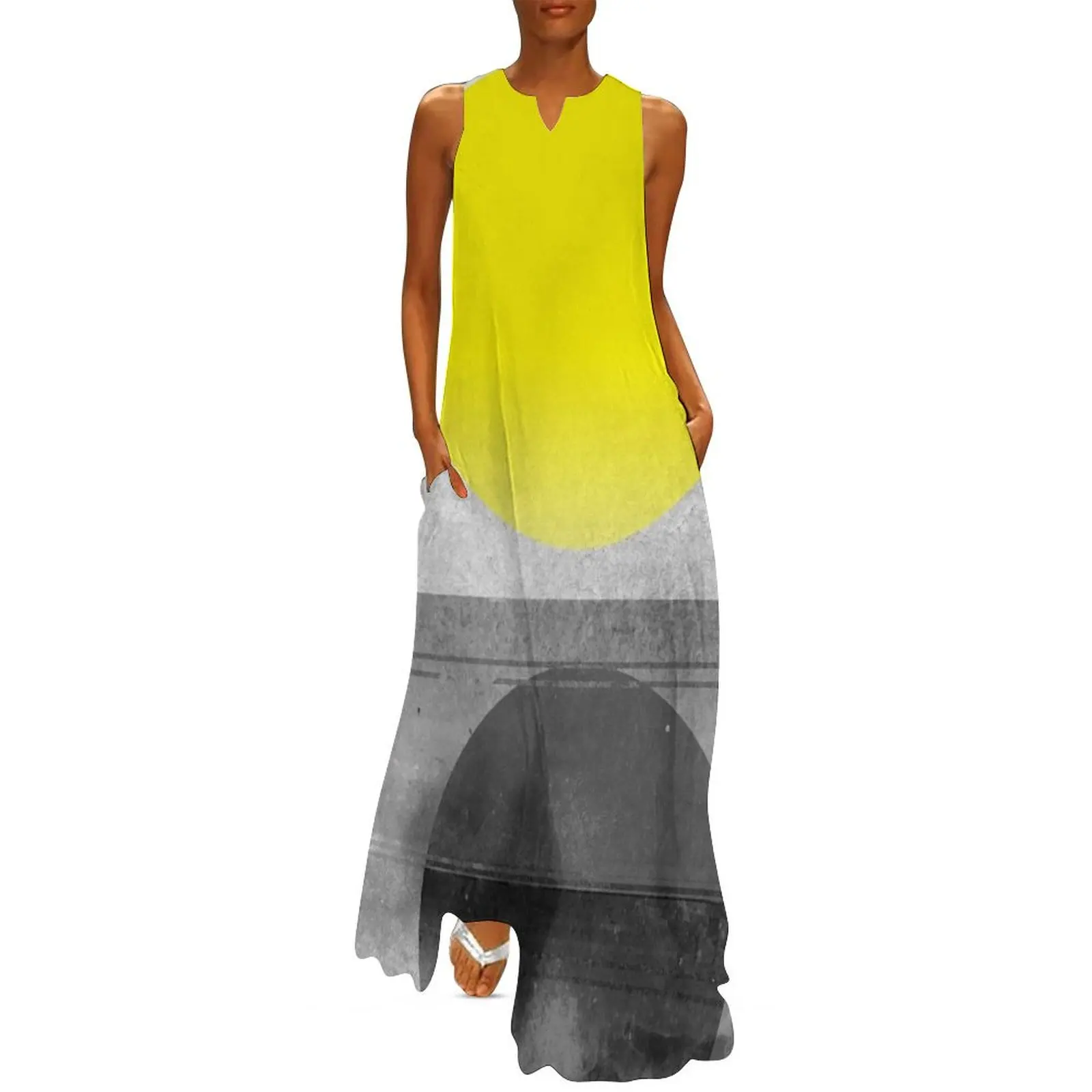 

Yellow #abstract Long Dress women's summer clothing 2025 women clothes clothes for woman Dress