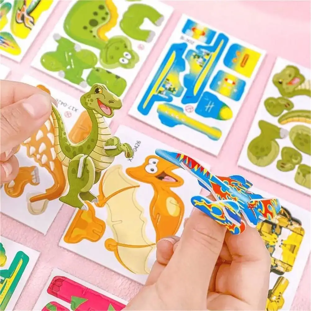 3D Fun DIY Insect Assembly Toy Kids Birthday Puzzle Party Gift Kindergarten Kids Back to School Prize Funny Insect Paper Puzzles