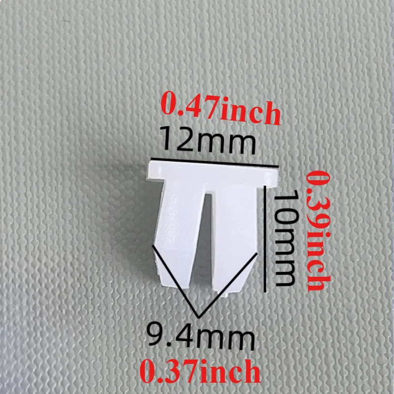 10/20/30/50Pcs Square Head Nut Screw Plastic Snap‑In Grommet Clips Universal Car Interior Fixed Retainer Fastener Accessories