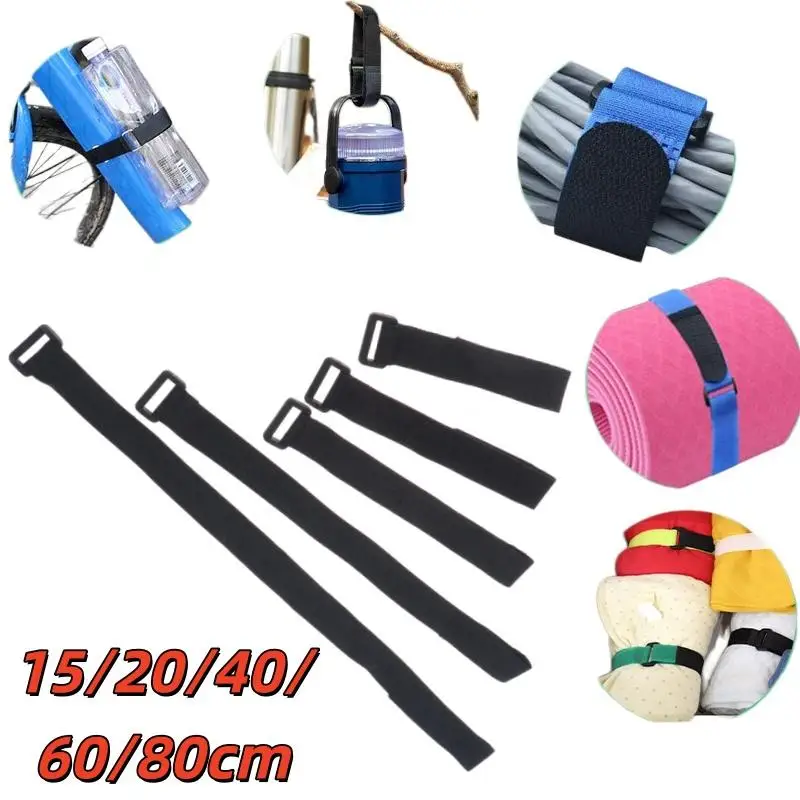 10Pcs Adjustable Reusable Hook and Loop Zip Ties Nylon Heavy Duty Fasteners for Kids Toy Storage Small Item Bundling
