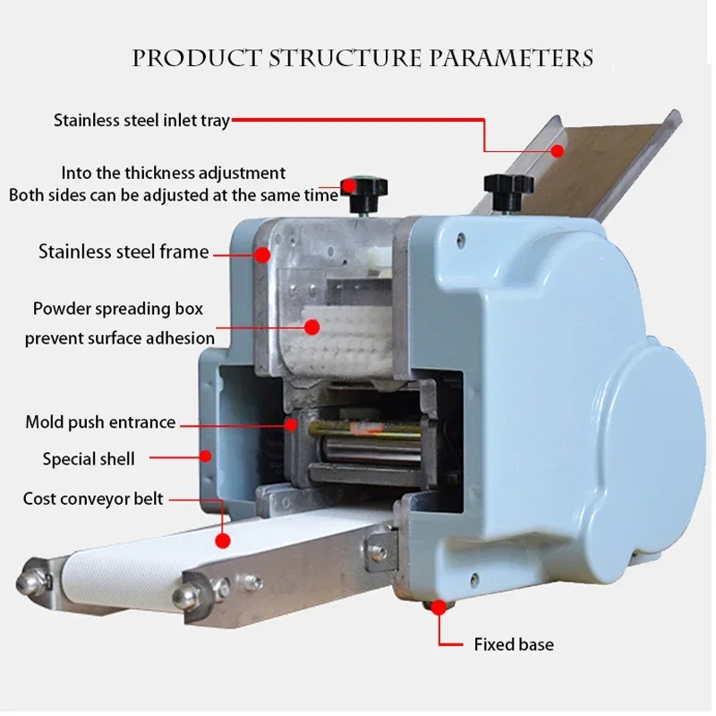 electric dumpling wrappers maker wonton  slicer machine commercial home small rolling press pastas dough wrapping 220v 110v