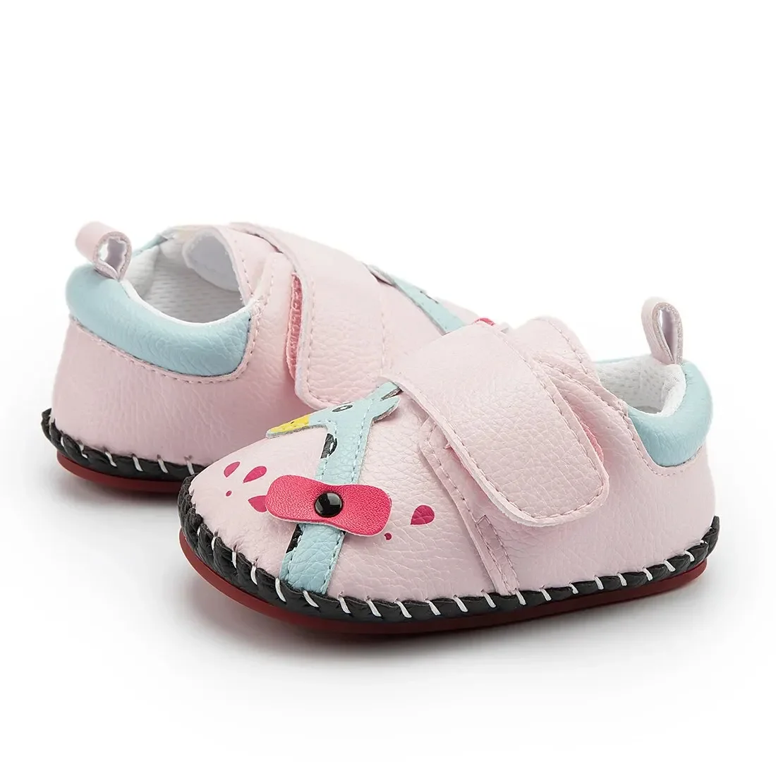 Boy Girl Shoes First Walkers Newborn Baby Shoes Bear Deer Animal Pattern Casual Shoes Anti-slip Rubber Bottom Baby