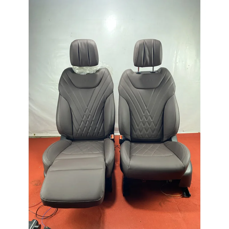 Suitable for Durable Steel Frame 6-Way Electric Car Seat Leather Upholstery Plug-and-Play Installation Comfortable Driver Passen