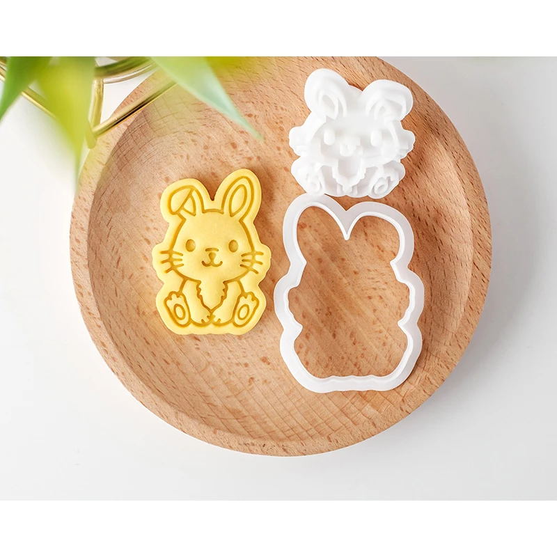 New Cartoon Animal Biscuit Mold Cat Dog Rabbit Tiger Fox Frosting Sugar Cookie Mold Cookie Cutter Baking Tool Cake Decorations