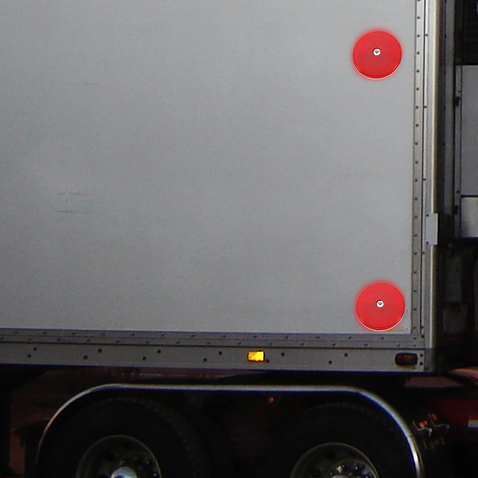 2 pezzi riflettori rossi per rimorchio cassetta postale per auto vialetto post alta cassetta postale riflettore riflettività avviso di sicurezza plastica