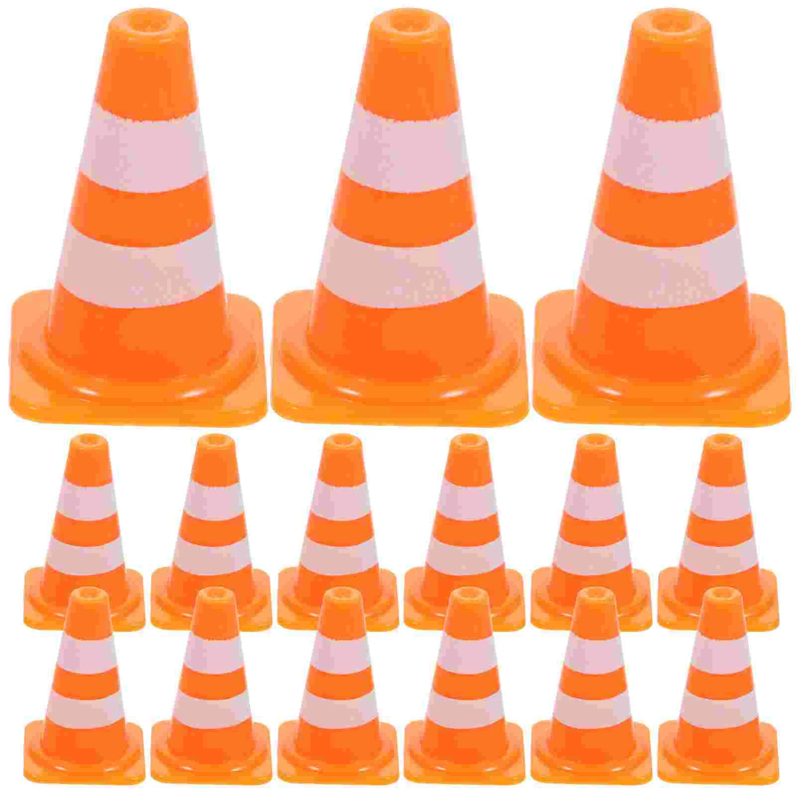 

50 Pcs Miniature Roadblock Toy Traffic Cognitive Toys Cars Cones Street