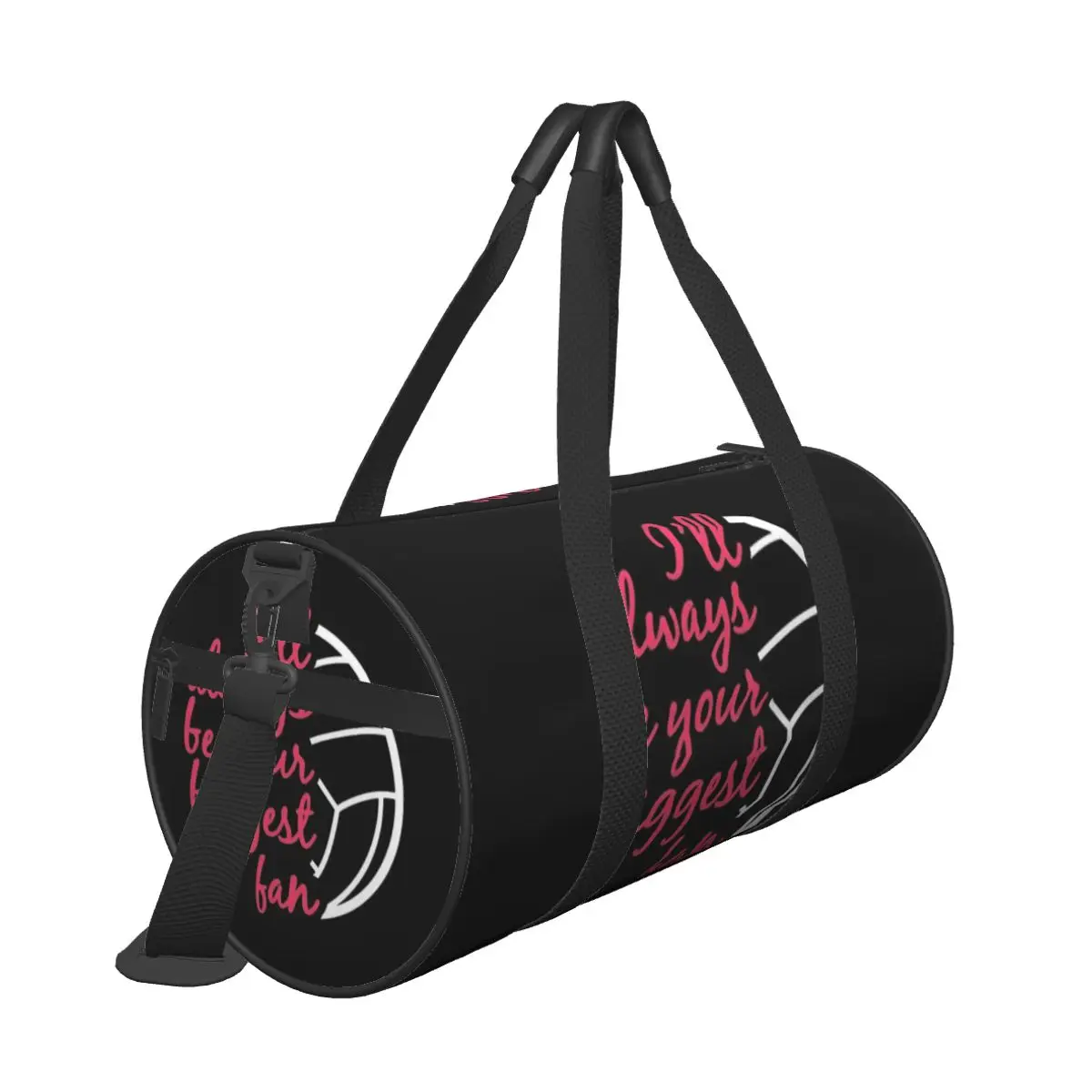 Hot Sale I Ll Always Be Your Biggest Fan Volleyball Mom Sister Gifts Design Travel bag Coach Travel Travel Large Capacity Bag