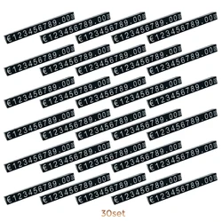30Sets Medium Plastic Cubes Price Display Tags Adjustable Number Stand Frame Label Shop