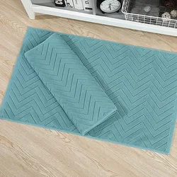 Hotel Floor Towel Spa Club Home Bathroom Cotton 32-strand Jacquard Foot Towel Pad Soft Absorbent Floor Mat Home Decor 40*60cm