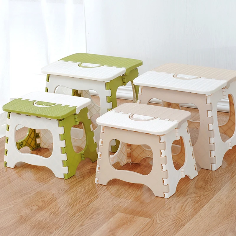 Indoor Outdoor Plastic Folding Step Stool Opens Easy with One Flip, Great for Kitchen, Garden Bathroom, Bedroom, Kids or Adults.