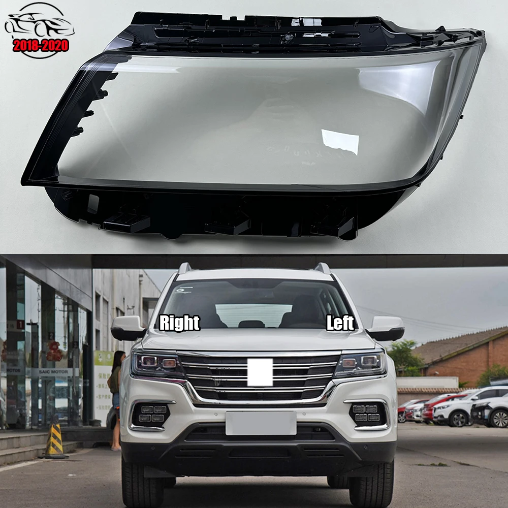 

For Roewe RX8 2018 2019 2020 Transparent Headlight Cover Lampshade Headlamp Lamp Shell Plexiglass Replace Original Lens