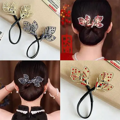 

Versatile Hairclip Hairstyle Headbands Retro Rhinestone Hairpins Hair Bun Hair Clip Roller Hair Curler Twisting Clips Hairband