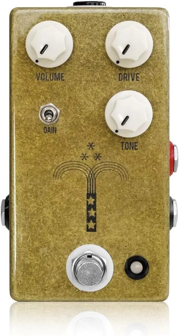

Transparent Overdrive Guitar Effects Pedal, Gold