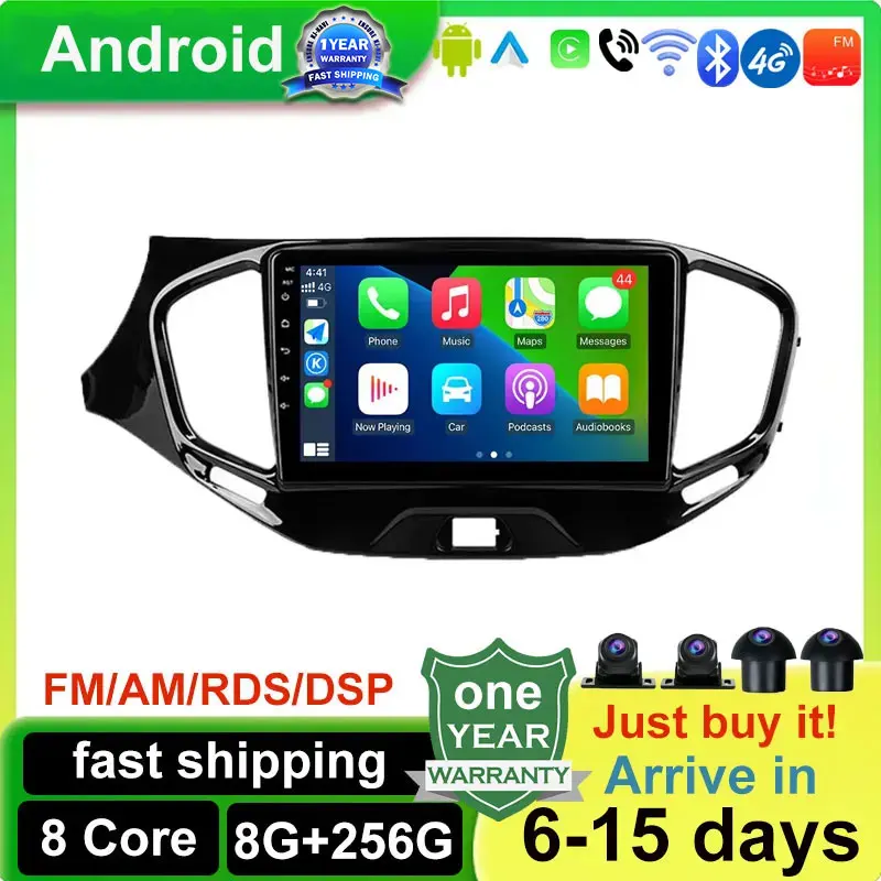 

Android 14 Car Auto Player 4G WIFI DSP IPS Carpaly Radio GPS Navigation Video For LADA Vesta Cross Sport 2015-2020