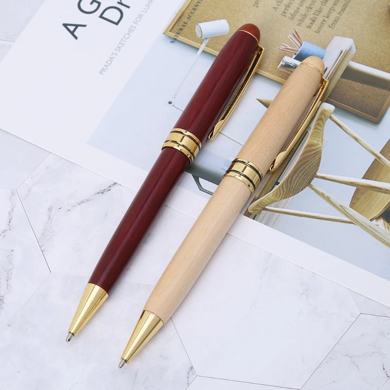 Handmade Twist Ballpoint Pen School Student Stationary Office Writing Tool