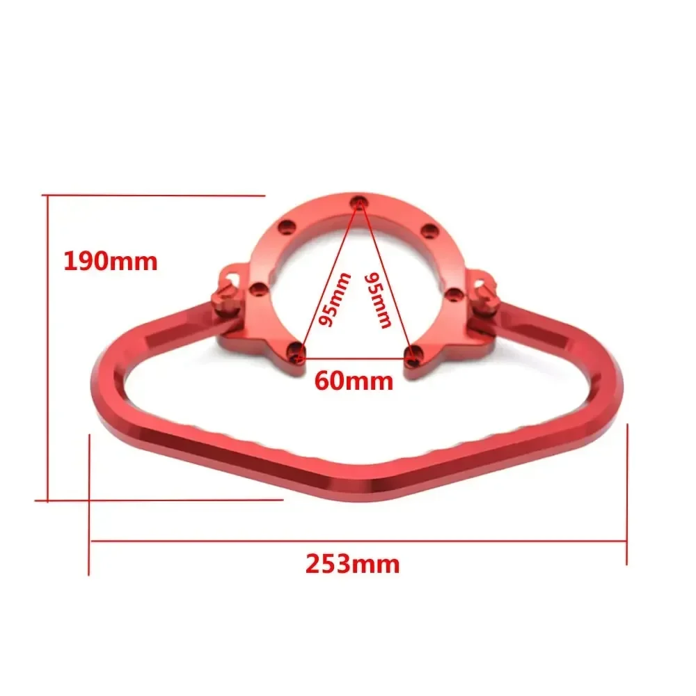 Motorcycle Passenger Front Hand Grip Tank Grab Bar Handles Armrest For Honda CB 1000 1000R 600F & CBR 1000 1000RR 600RR Aluminum view 2