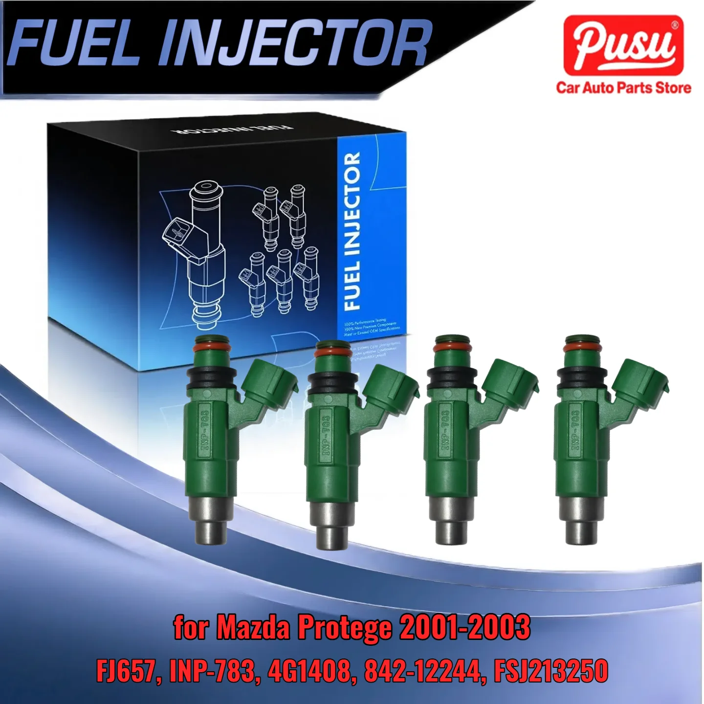 

Комплект из 4 форсунок для Mazda Protege 2001-2003 Protege5 2002-2003 2.0L, замена пассажира FJ657 INP-783 4G1408 842-12244 FSJ213250