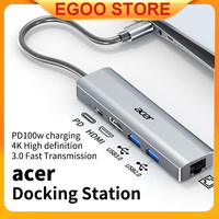 Acer Type-C Docking Station USB-C To HDMI 4K Ethernet Port Compatible with MacBook Huawei & Laptops One Hub for Laptop Expansion