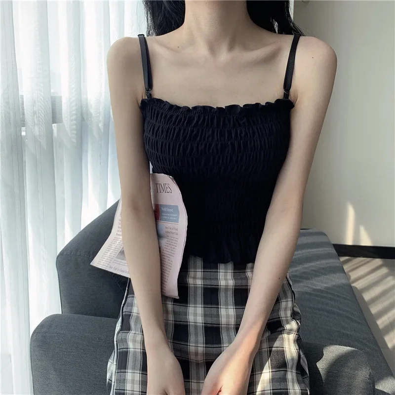 New Y2k Clothes Spring Woman Clothes Tank Aesthetic Cute Corset Sexy Exotic Adjustable Strap Vest Crop Y2k Tops топ женский Tops