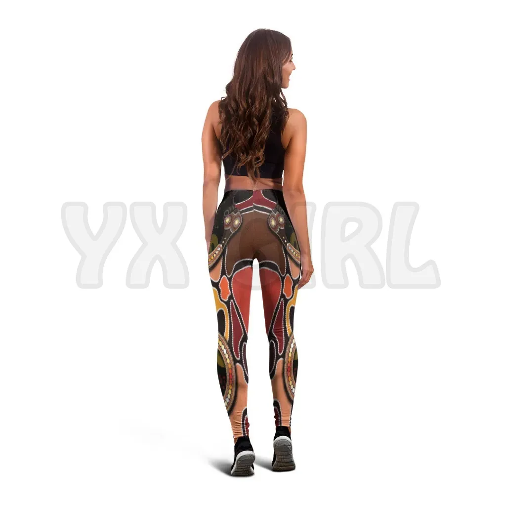 Yx menina das mulheres para a menina cobra com pintura de ponto 3d impresso leggings sexy elástico feminino leggings magros gótico yoga leggings