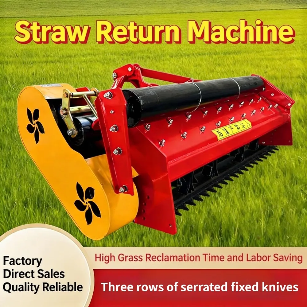

Heavy-Duty Corn Straw Stubble Crusher and Straw Returning Machine Universal Accessory for 4-Wheel Agricultural Tractors