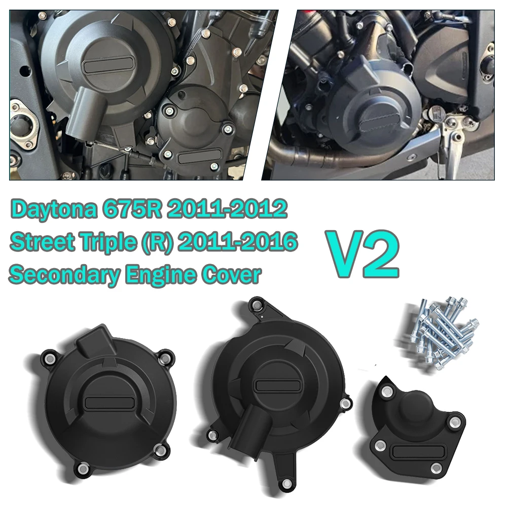 For TRIUMPH Daytona 675R 2011-2012 Street Triple(R) 2011-2016 Protector De Motor De Moto Engine Guard Engine Cover Protection