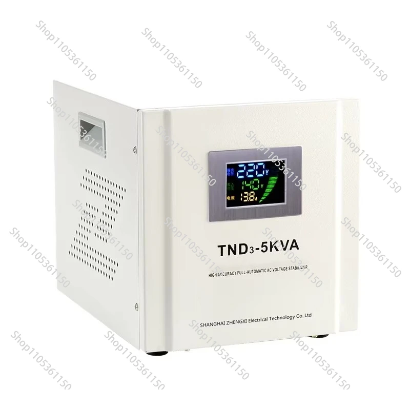 Voltage Stabilizer TND5 5KVA, Highly Accurate Single Phase 220V AC, Normal Type 5KW Intelligence Automatic, Home, Factory